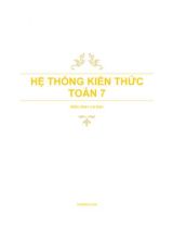 Hệ thống kiến thức Toán 7 - Kiến thức cơ bản